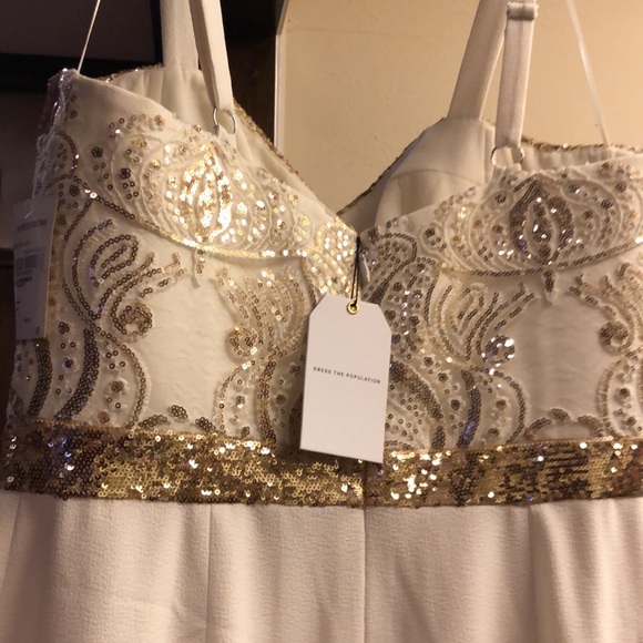 Dress The Population Silvia dress with beaded top, altered to cocktail length - Picture 11 of 14